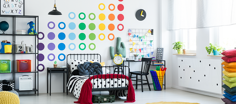 Decoração de interiores com adesivos